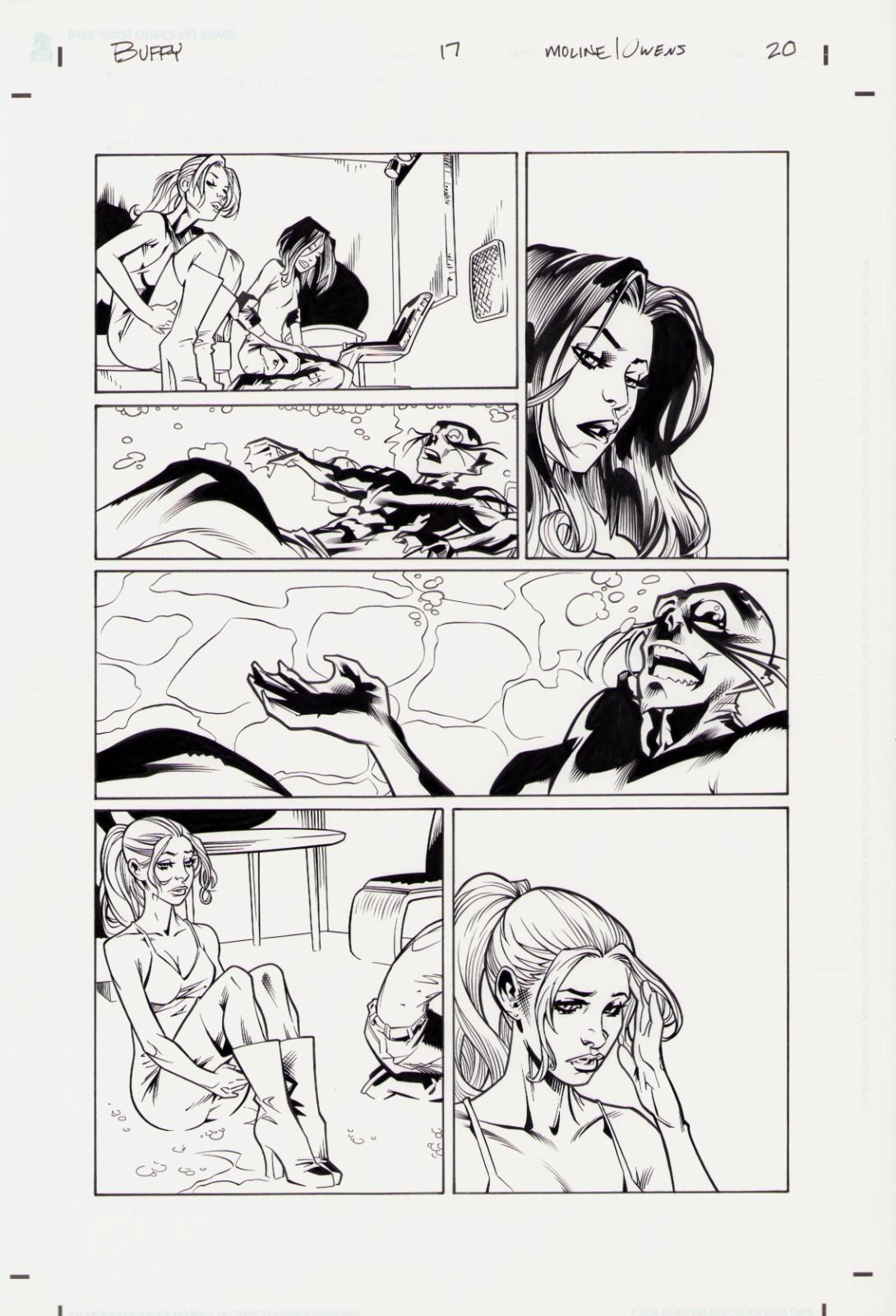 Buffy The Vampire Slayer #17 Pg. 20 - Interior Page - Karl Moline/Andy Owens