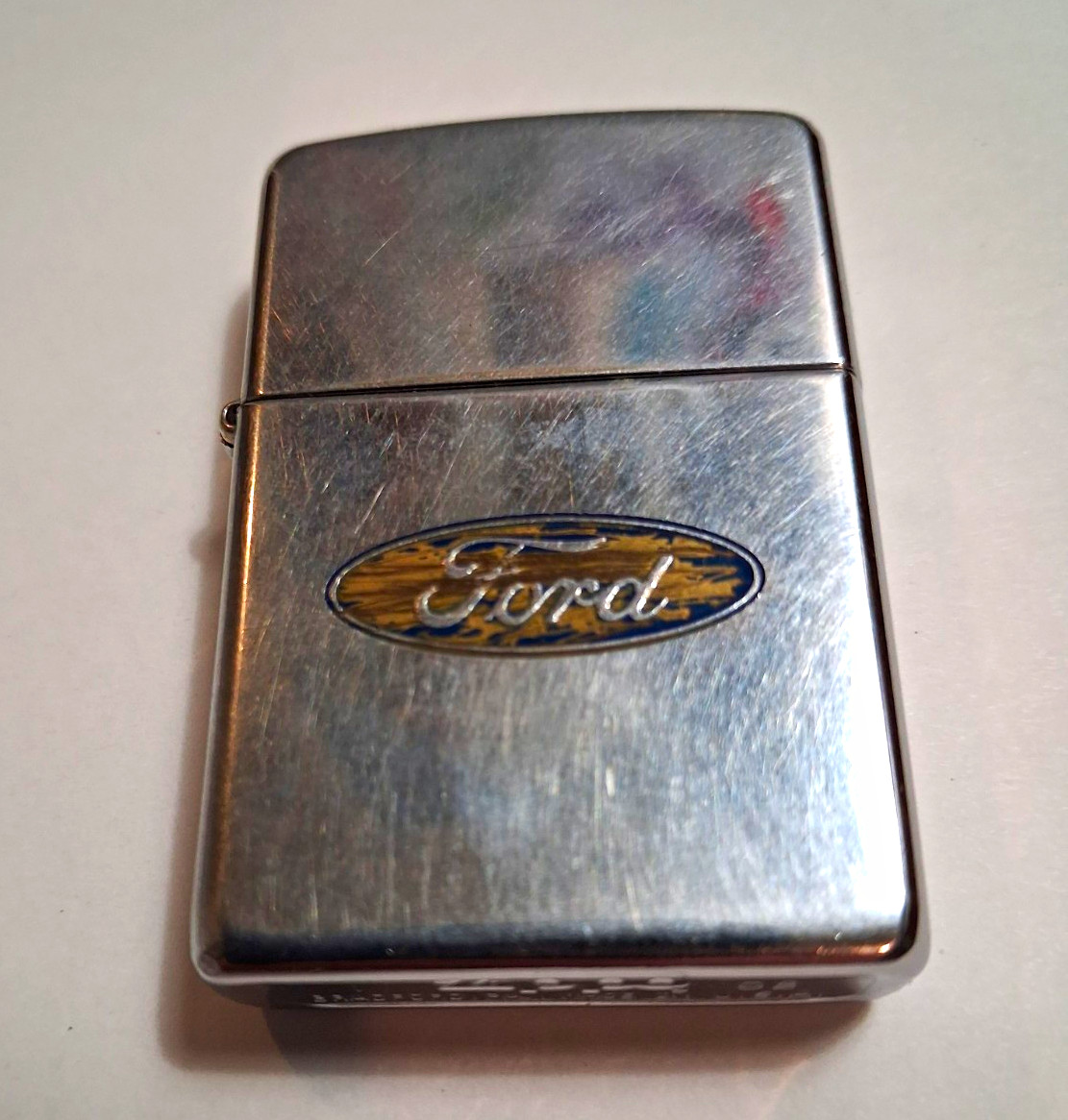 Vintage Zippo Ford Logo Collectible Lighter for Automobile Theme Collection