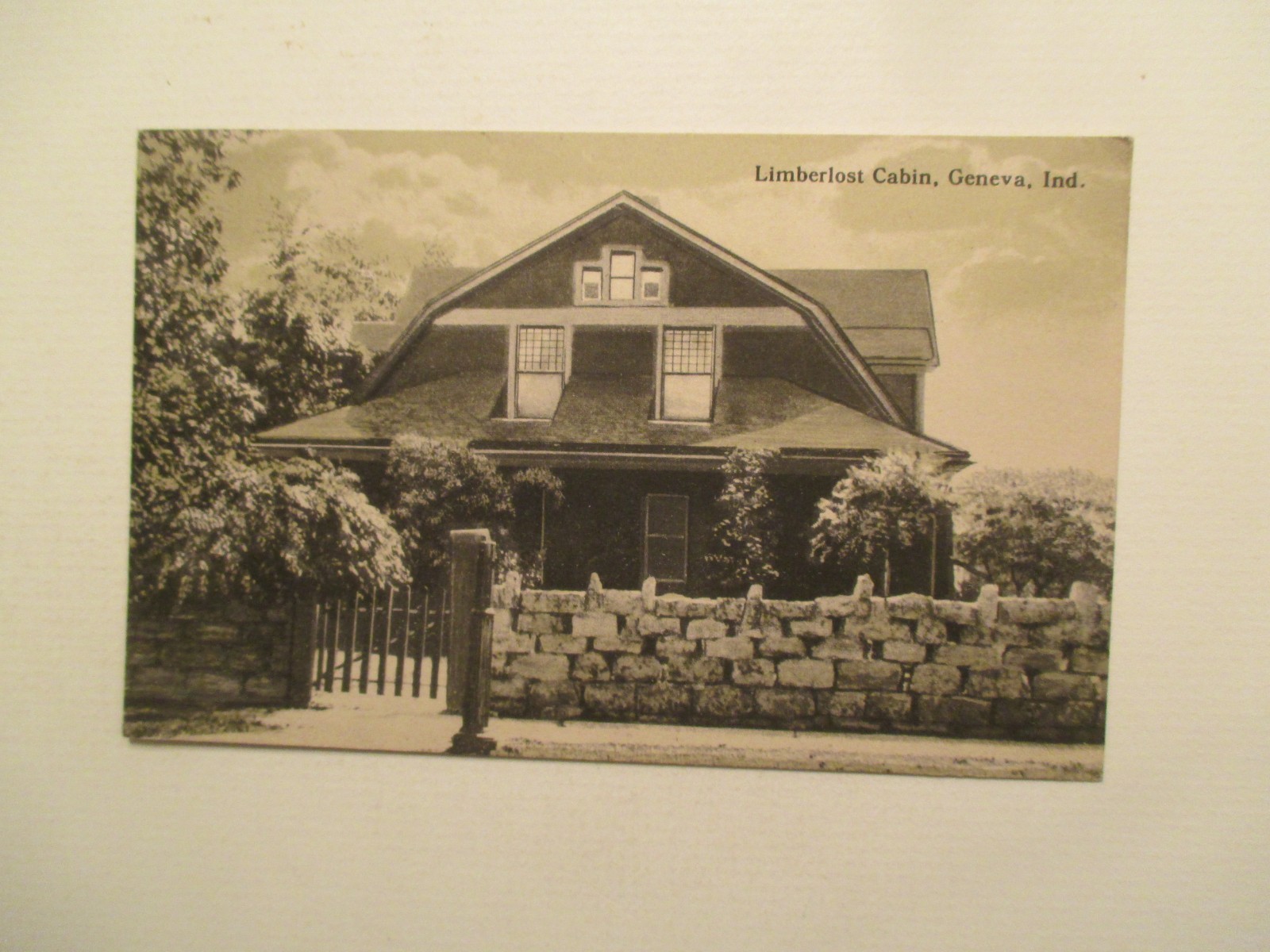 Geneva Indiana Postcard Limberlost Cabin IN