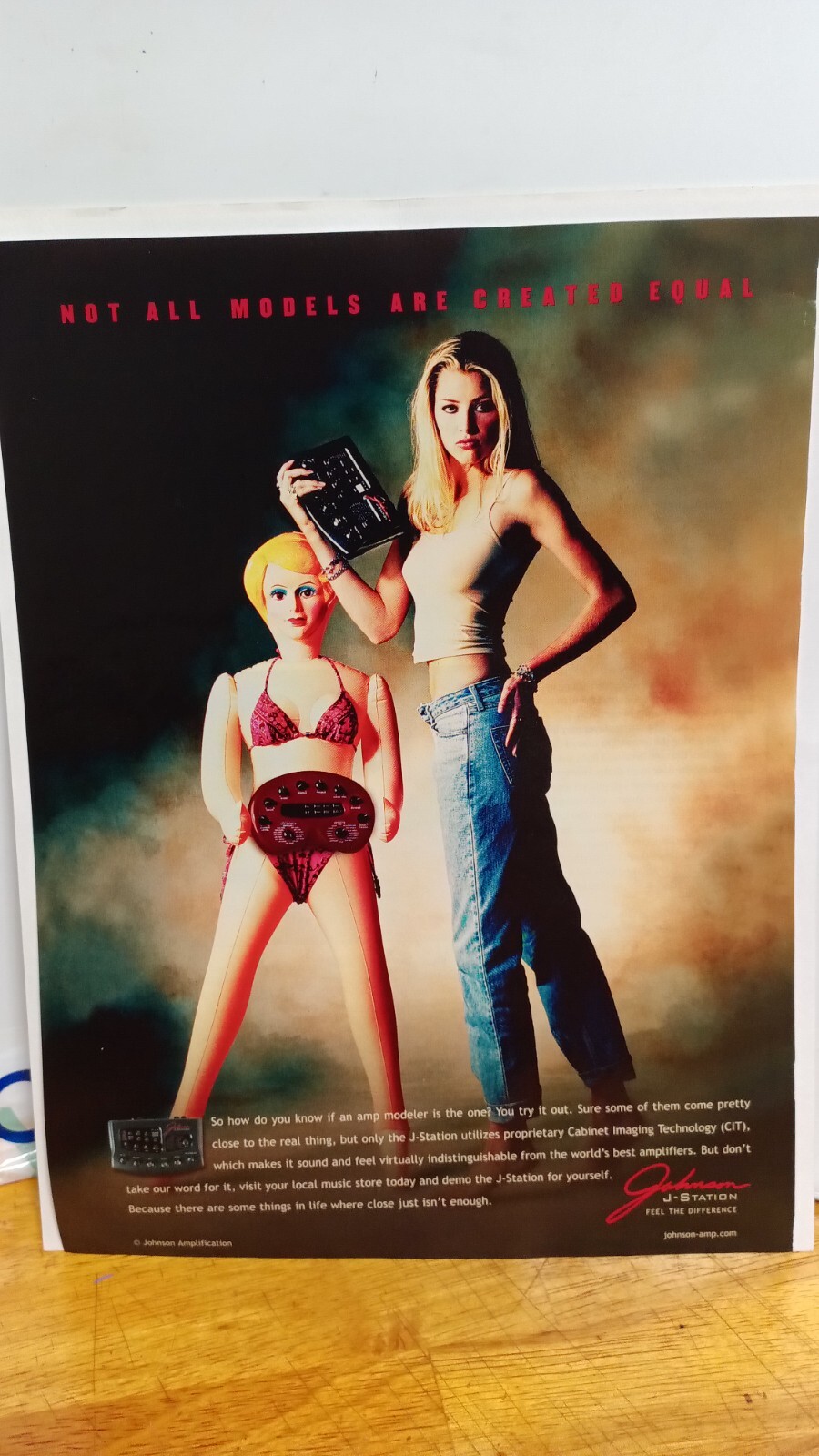 JOHNSON J-STATION GUITAR EFFECTS 2001 PRINT AD 11 X 8.5 z5 JOHNSON J-STATION GUITAR EFFECTS 2001 PRINT AD 11 X 8.5 z5