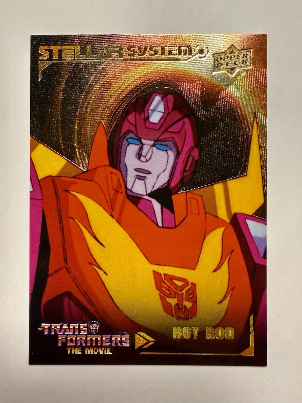 2026 Upper Deck Transformers 40th HOT ROD Stellar System Black Hole Parallel /25 2026 Upper Deck Transformers 40th HOT ROD Stellar System Black Hole Parallel /25