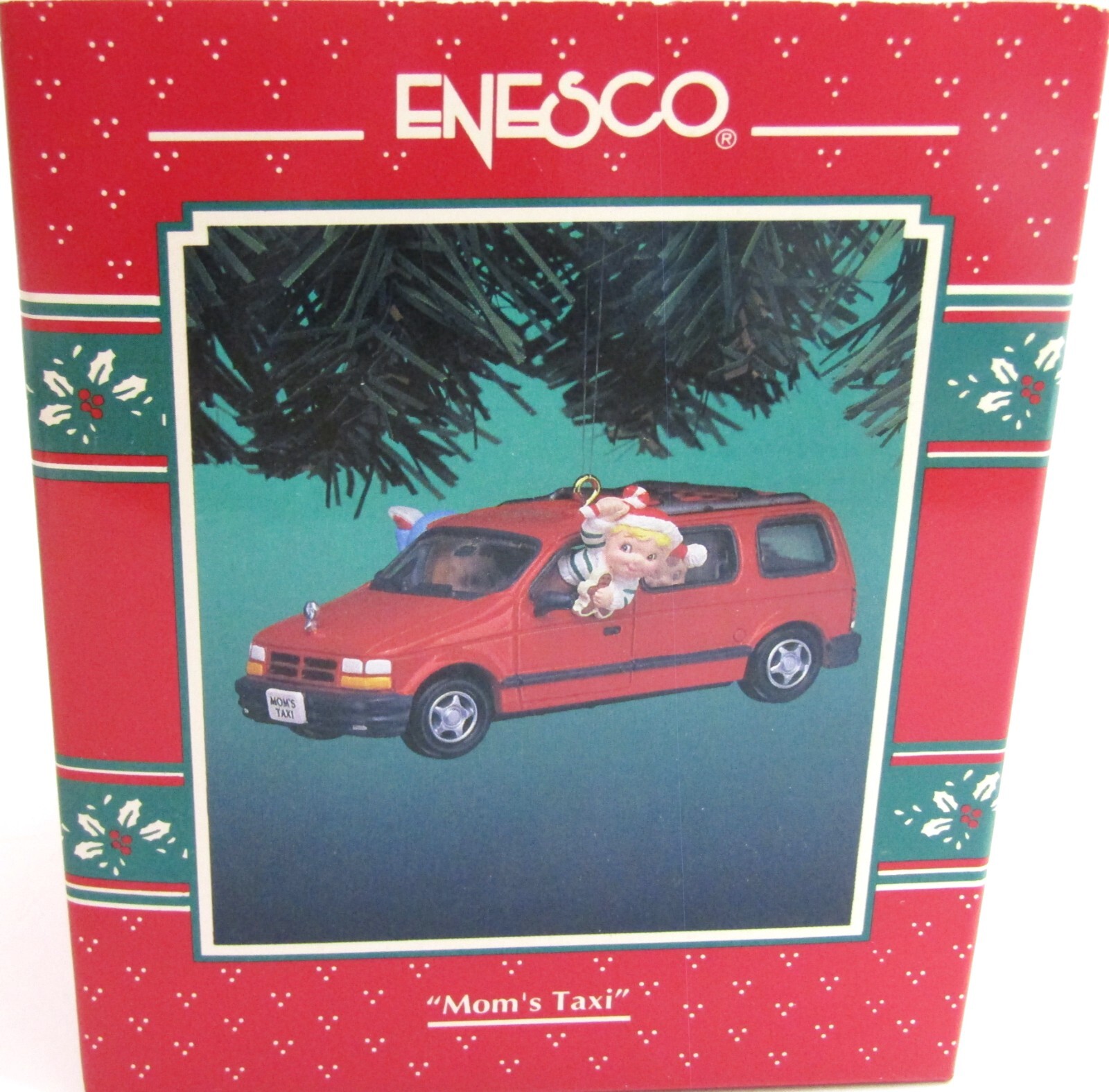 Vintage Enesco Treasury of Christmas Ornaments, "Mom's Taxi". Vintage Enesco Treasury of Christmas Ornaments, "Mom's Taxi".
