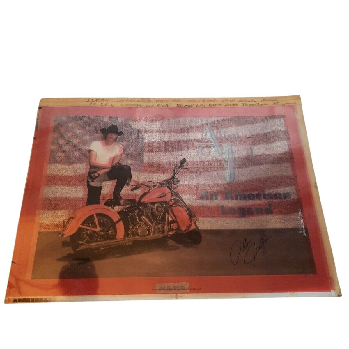 Alan Jackson 1997 An American Legend Progressive Proof Print Country Music Alan Jackson 1997 An American Legend Progressive Proof Print Country Music