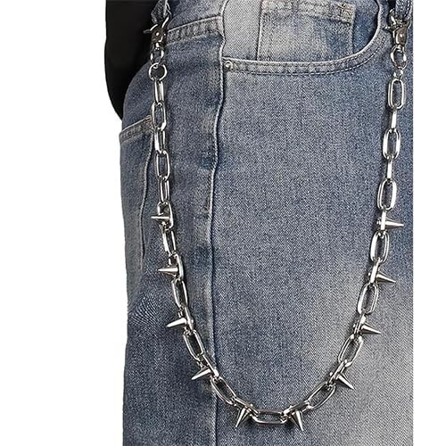 Wallet Chain Pants Chain Hip Hop Punk Jeans Pocket Chain Key Chain Silver