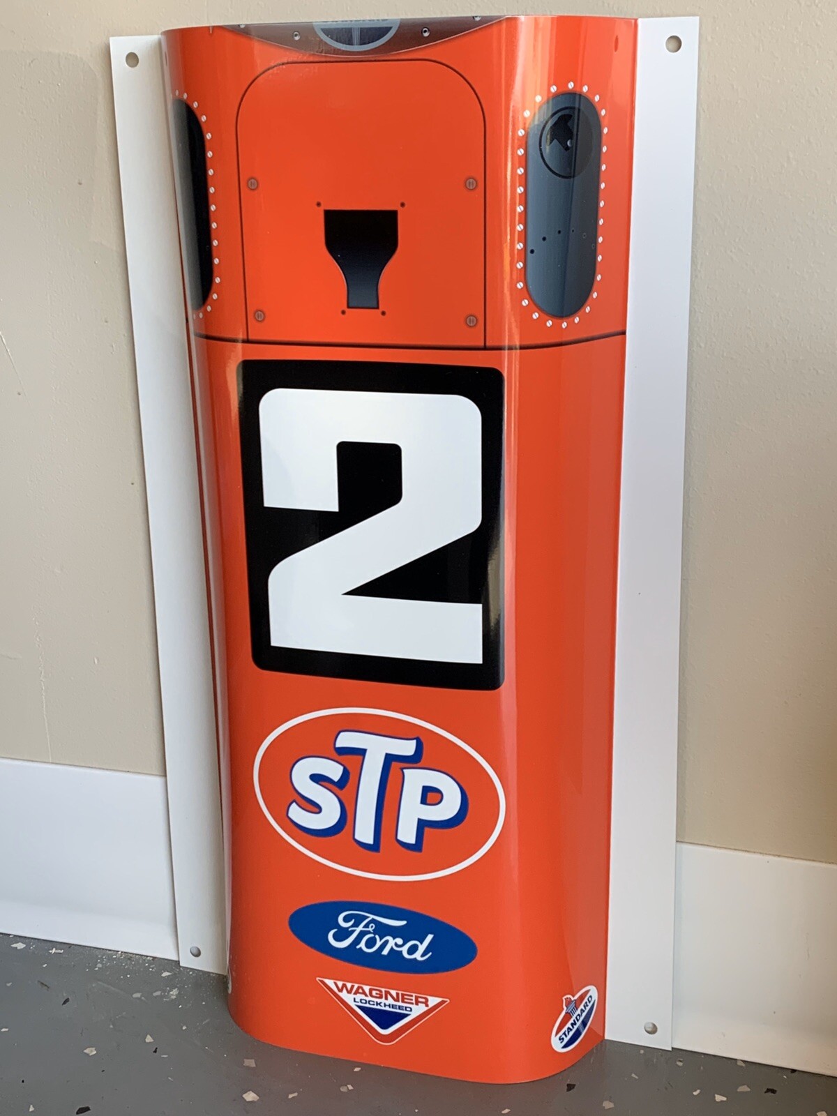 WOW1969 Indy 500 Mario Andretti Brawner Hawk Ford Race Car nose Style Sign WOW1969 Indy 500 Mario Andretti Brawner Hawk Ford Race Car nose Style Sign