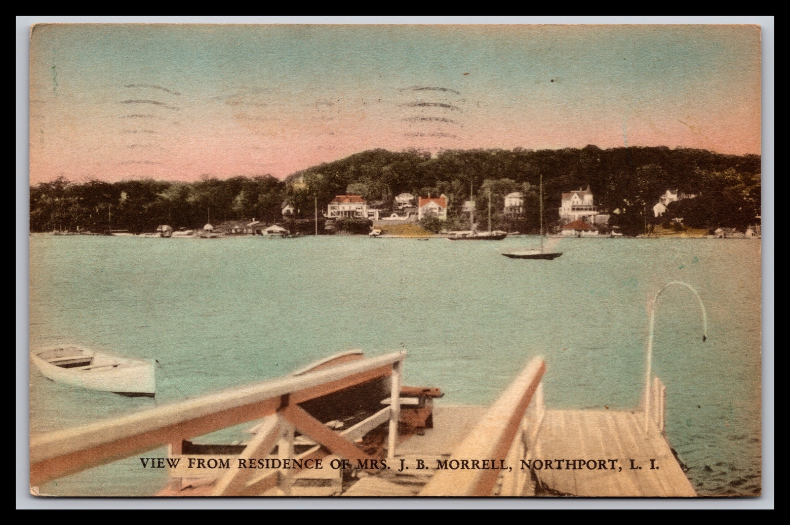 Post Card - VIEW FROM RESIDENCE OF MRS. J. B. MORRELL, NORTHPORT, L. I.