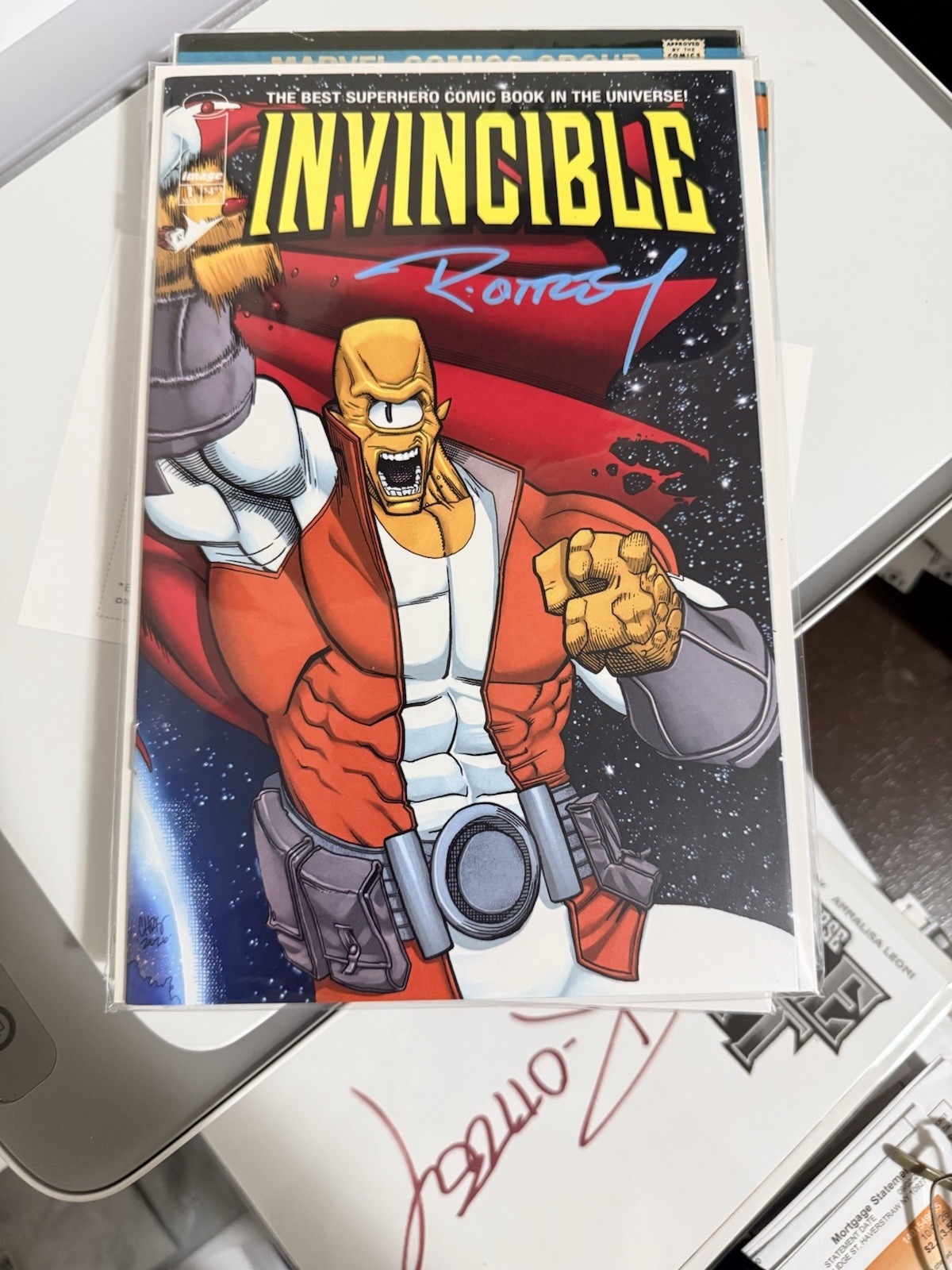 Invincible #1 Signed By Ryan Rottley. New With COA. Invincible #1 Signed By Ryan Rottley. New With COA.