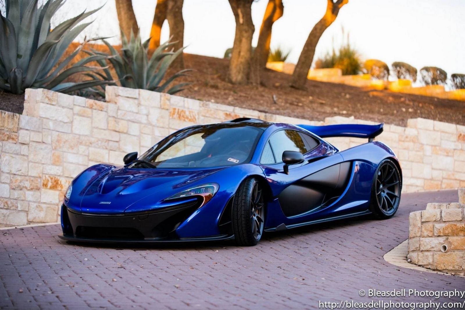 Cars 2014 mclaren p 1 super blue Art Print Poster 11x17