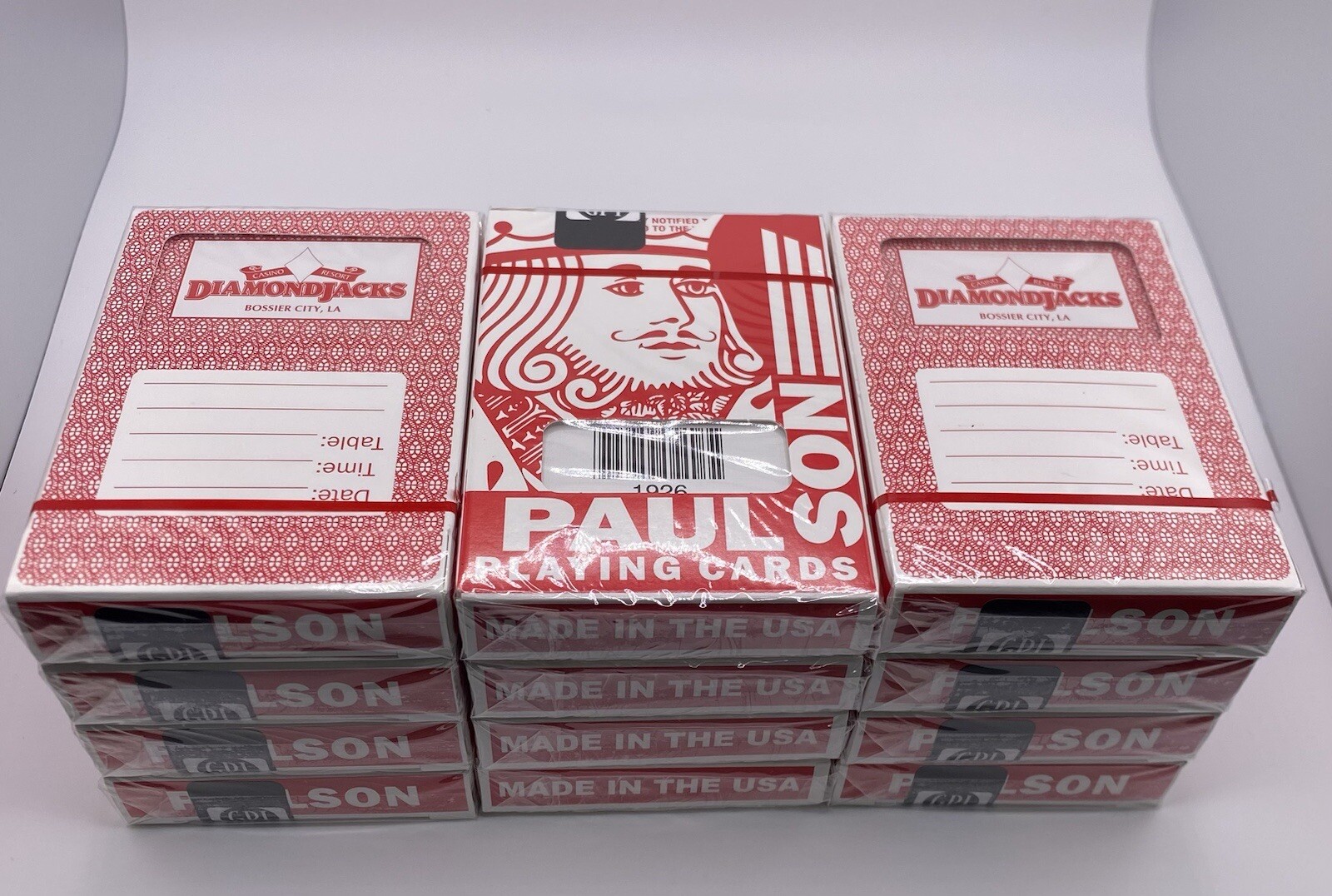 Paulson Playing Cards NEW Diamond Jack Casino 12 Dozen (144 Decks) - Red/Blue Paulson Playing Cards NEW Diamond Jack Casino 12 Dozen (144 Decks) - Red/Blue