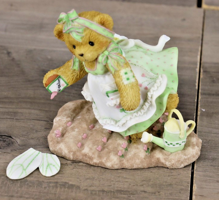 Cherished Teddies Melody #107027 Plant Some Love Garden Figurine 2002 AS IS