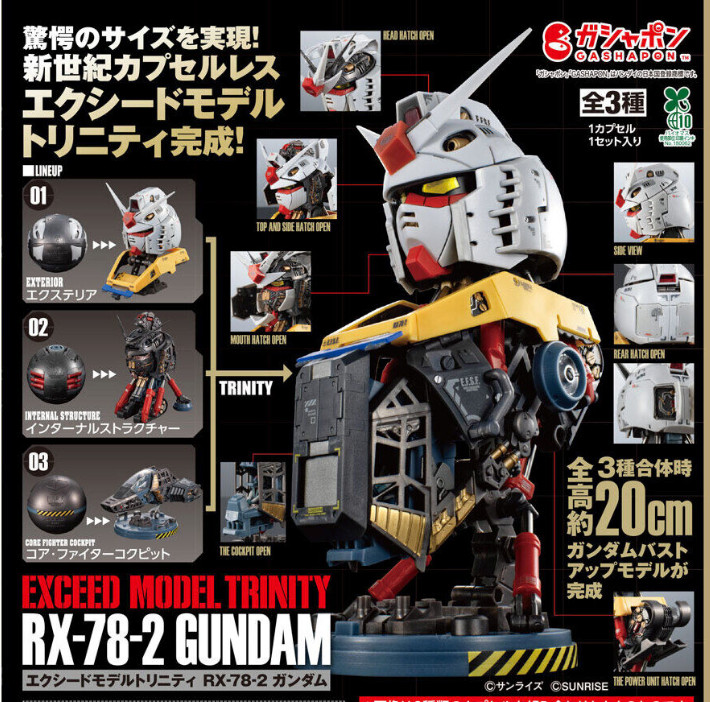 Share Bandai EXCEED MODEL TRINITY RX-78-2 Gundam Complete Set PREMIUAM Gashapon Share Bandai EXCEED MODEL TRINITY RX-78-2 Gundam Complete Set PREMIUAM Gashapon