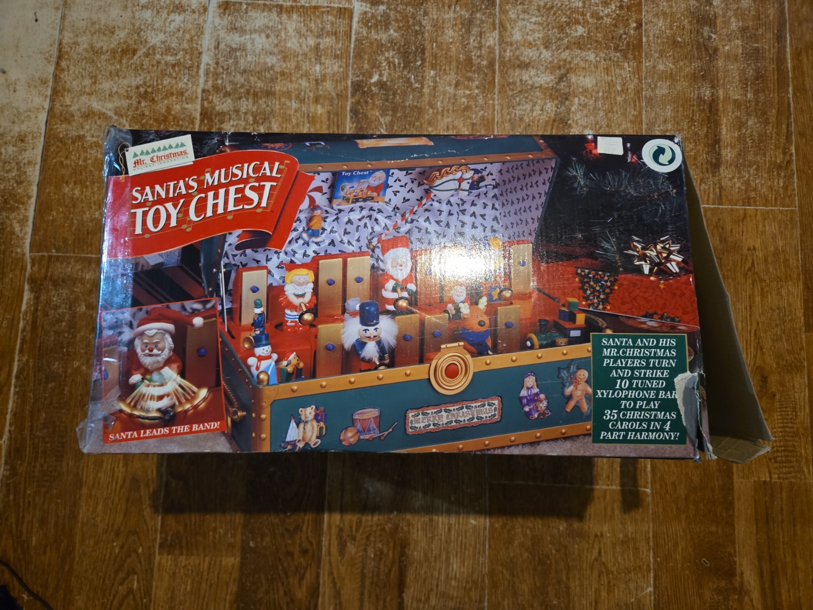 TESTED WORKS Vintage 1994 Mr Christmas Santa's Musical Toy Chest 35 Carols TESTED WORKS Vintage 1994 Mr Christmas Santa's Musical Toy Chest 35 Carols
