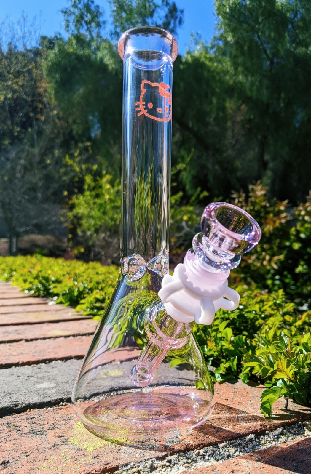 10 Inch Pink Hello Kitty Glass Bong Quality Tobacco Smoking Water Pipe Hookah 10 Inch Pink Hello Kitty Glass Bong Quality Tobacco Smoking Water Pipe Hookah