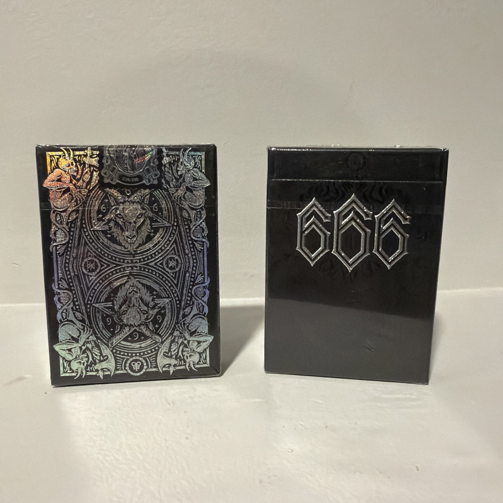 VERY LIMITED RiffleShuffle Playing Cards 666 Gilded Holo of 250 Rare 5th Edition VERY LIMITED RiffleShuffle Playing Cards 666 Gilded Holo of 250 Rare 5th Edition