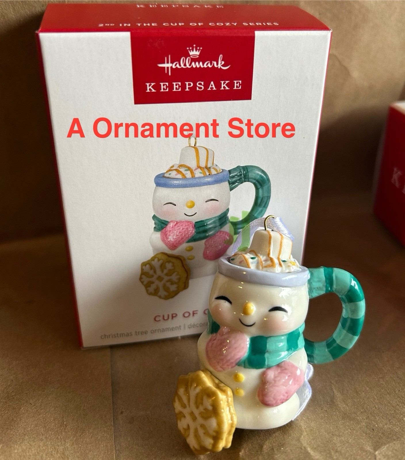 Hallmark 2025 CUP OF COZY #2 in  Series Porcelain Keepsake Ornament
