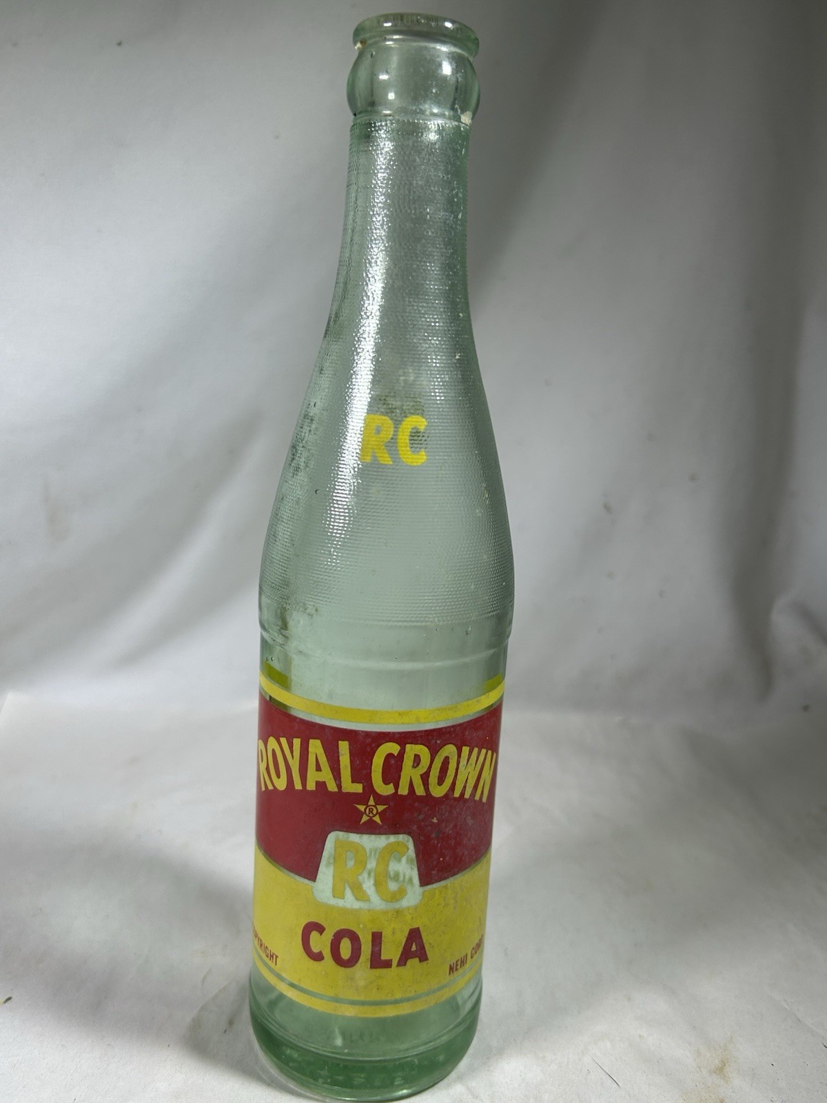 Vintage Royal Crown RC Cola Albanty Ga Georgia Glass Bottle Nehi Bottling Co