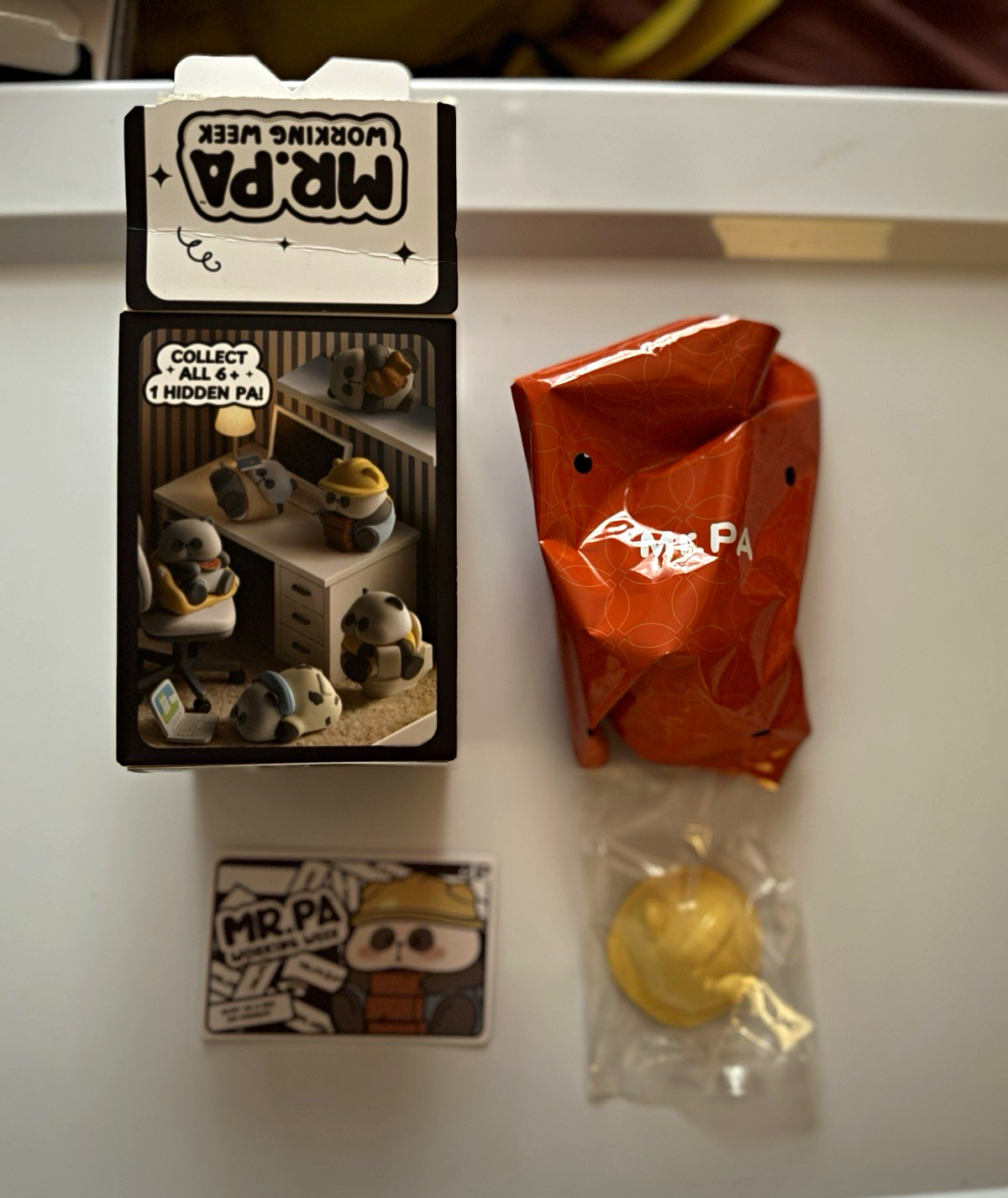 MR.PA Working Week Mr. Pa Figurine w/ Hard Hat & Brick Accessory - Monday