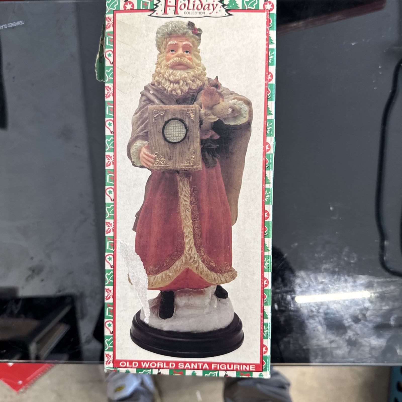 VTG Santa Claus Figurine World Bazaars Christmas Decoration 9.5x3.5" VTG Santa Claus Figurine World Bazaars Christmas Decoration 9.5x3.5"