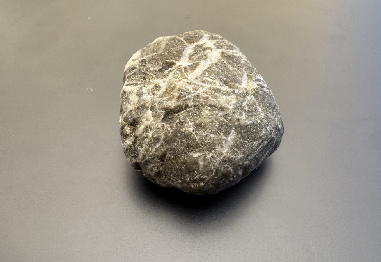 Natural Gray Beach Stone Rock From San Francisco Coast Quartz Veins Decor Pebble