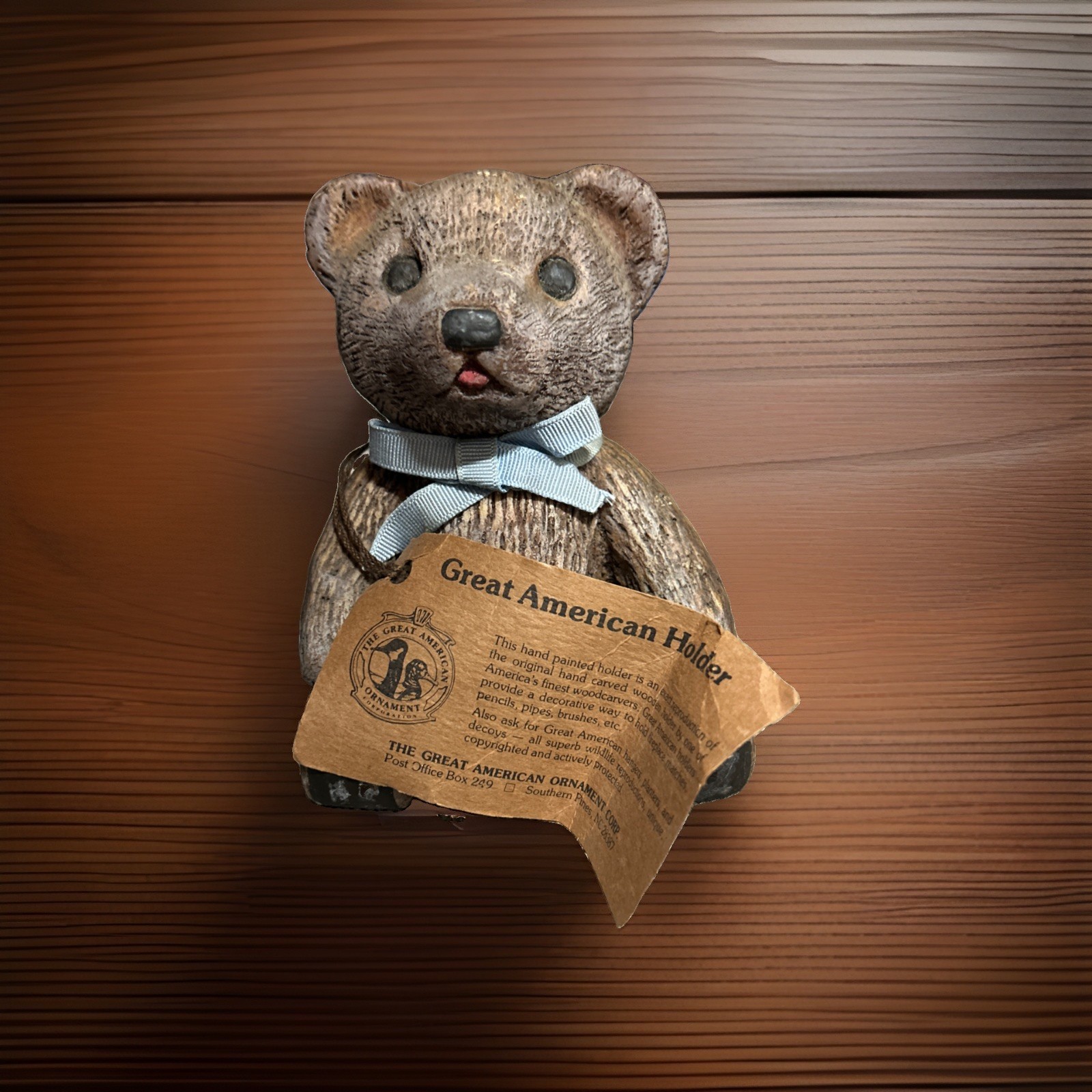 Vtg 1987 Great American Holder Bear &Folk Art Collectibles GAO 28387 Wall Pocket Vtg 1987 Great American Holder Bear &Folk Art Collectibles GAO 28387 Wall Pocket