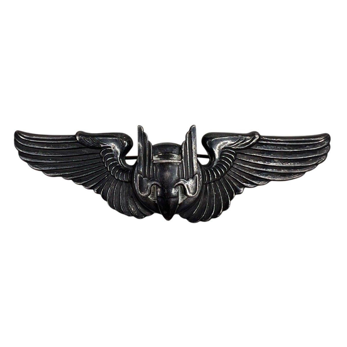 Vintage Rare WWII USAAF Aerial Gunner Sterling Pin Back Wings Vintage Rare WWII USAAF Aerial Gunner Sterling Pin Back Wings
