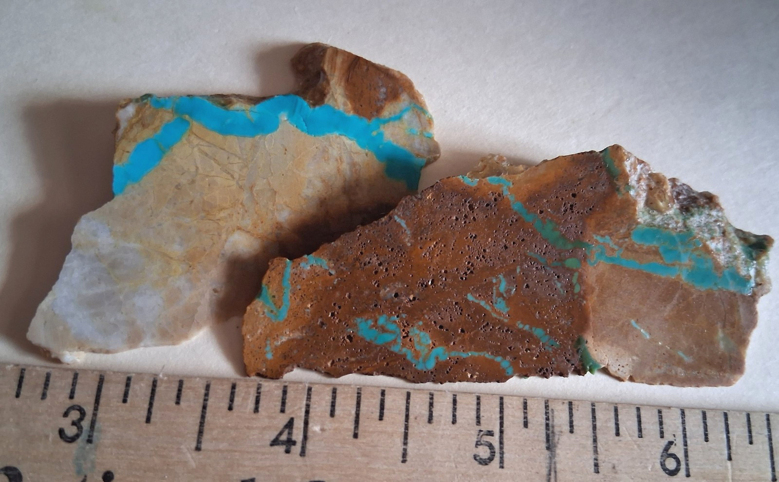 Turquoise Ribbon Number 8 Mine NV 2 Gorgeous Pieces 30.3 Gr Turquoise Ribbon Number 8 Mine NV 2 Gorgeous Pieces 30.3 Gr