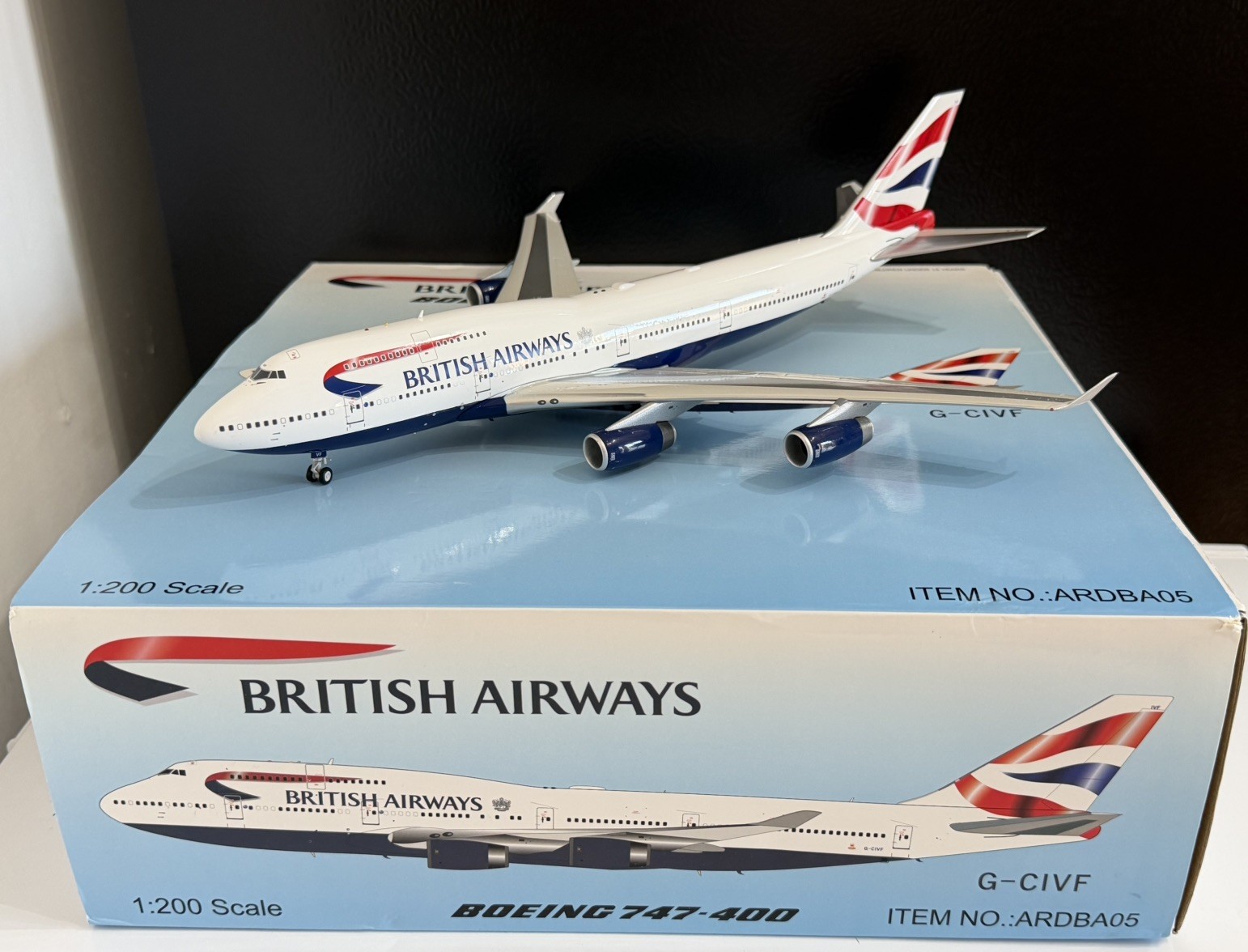 INFLIGHT/ARD 1:200 BRITISH AIRWAYS B747-400 G-CIVF ARDBA05 Diecast Aircraft 
