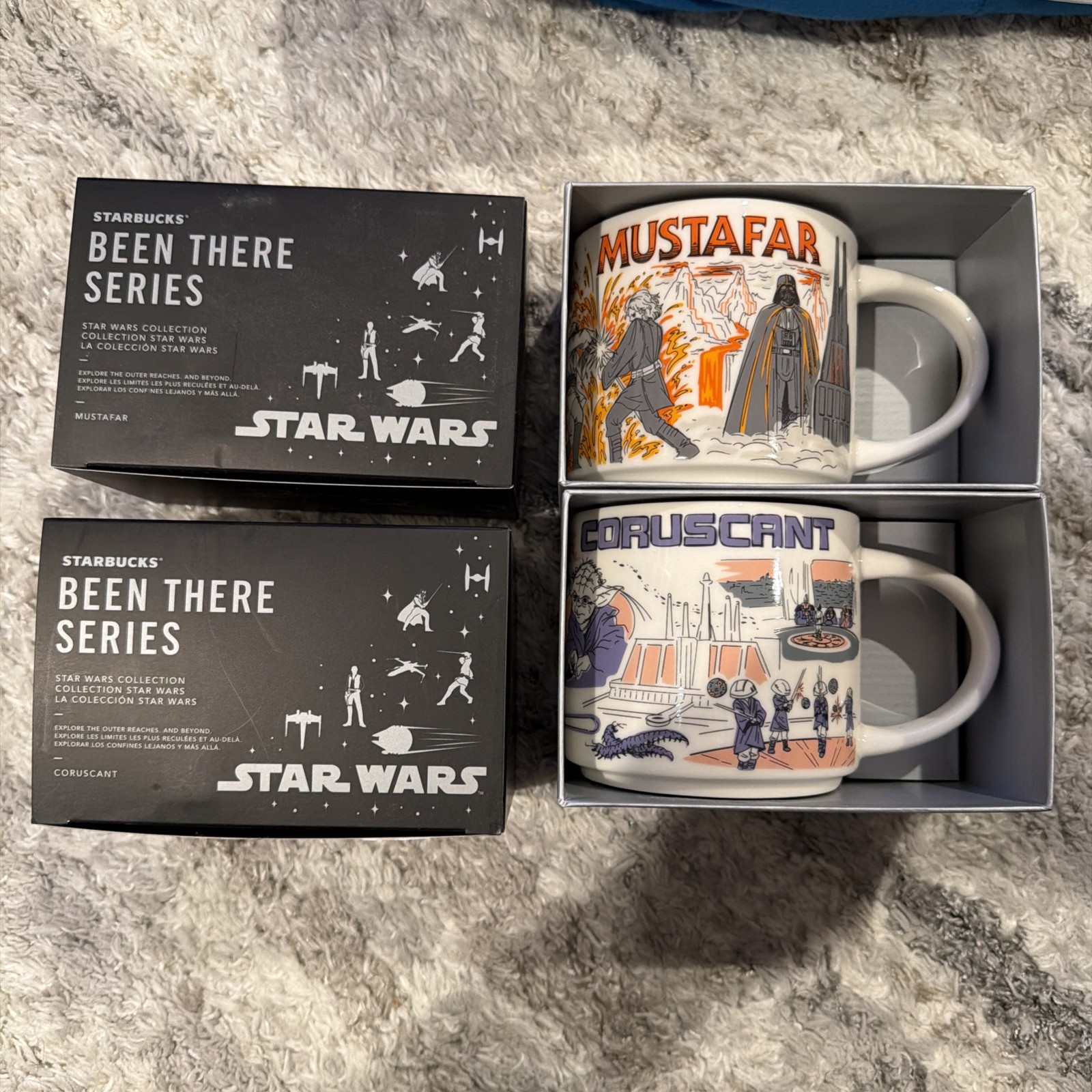 Starbucks Star Wars Been There Mustafar Coruscant 2023 14oz Coffee Mug Set of 2 Starbucks Star Wars Been There Mustafar Coruscant 2023 14oz Coffee Mug Set of 2