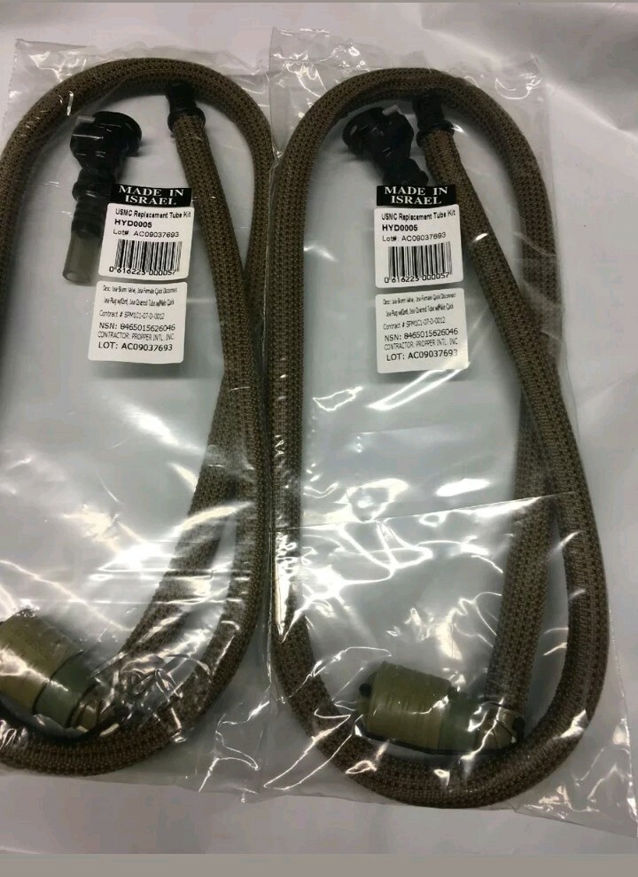 2 NEW USGI USMC Source Hydration Replacement Hose Tube w/ Bite Valve 1064 NIB 2 NEW USGI USMC Source Hydration Replacement Hose Tube w/ Bite Valve 1064 NIB
