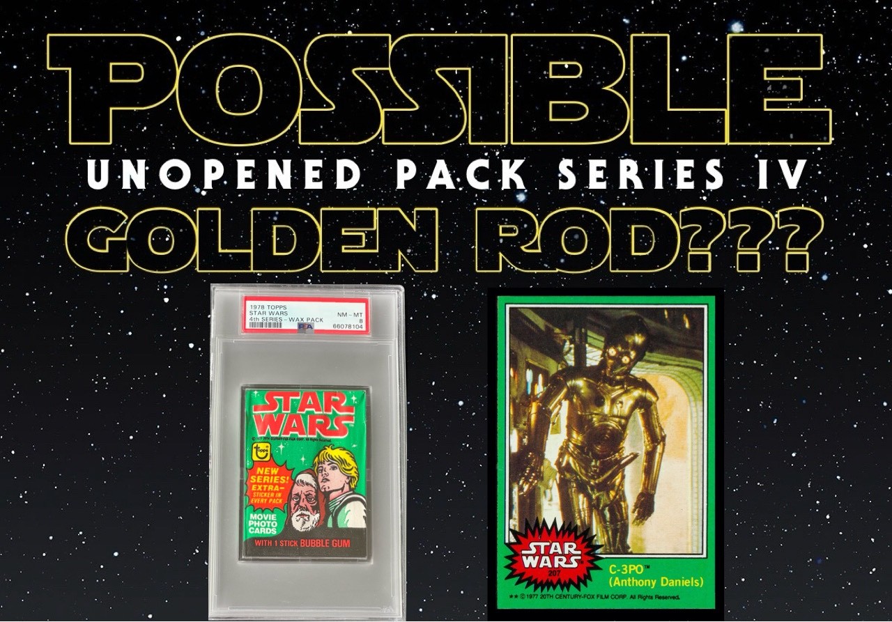 1977 Topps STAR WARS Unopened Pack GREEN Series 4 Possible GOLDEN ROD c3po PSA 8 1977 Topps STAR WARS Unopened Pack GREEN Series 4 Possible GOLDEN ROD c3po PSA 8
