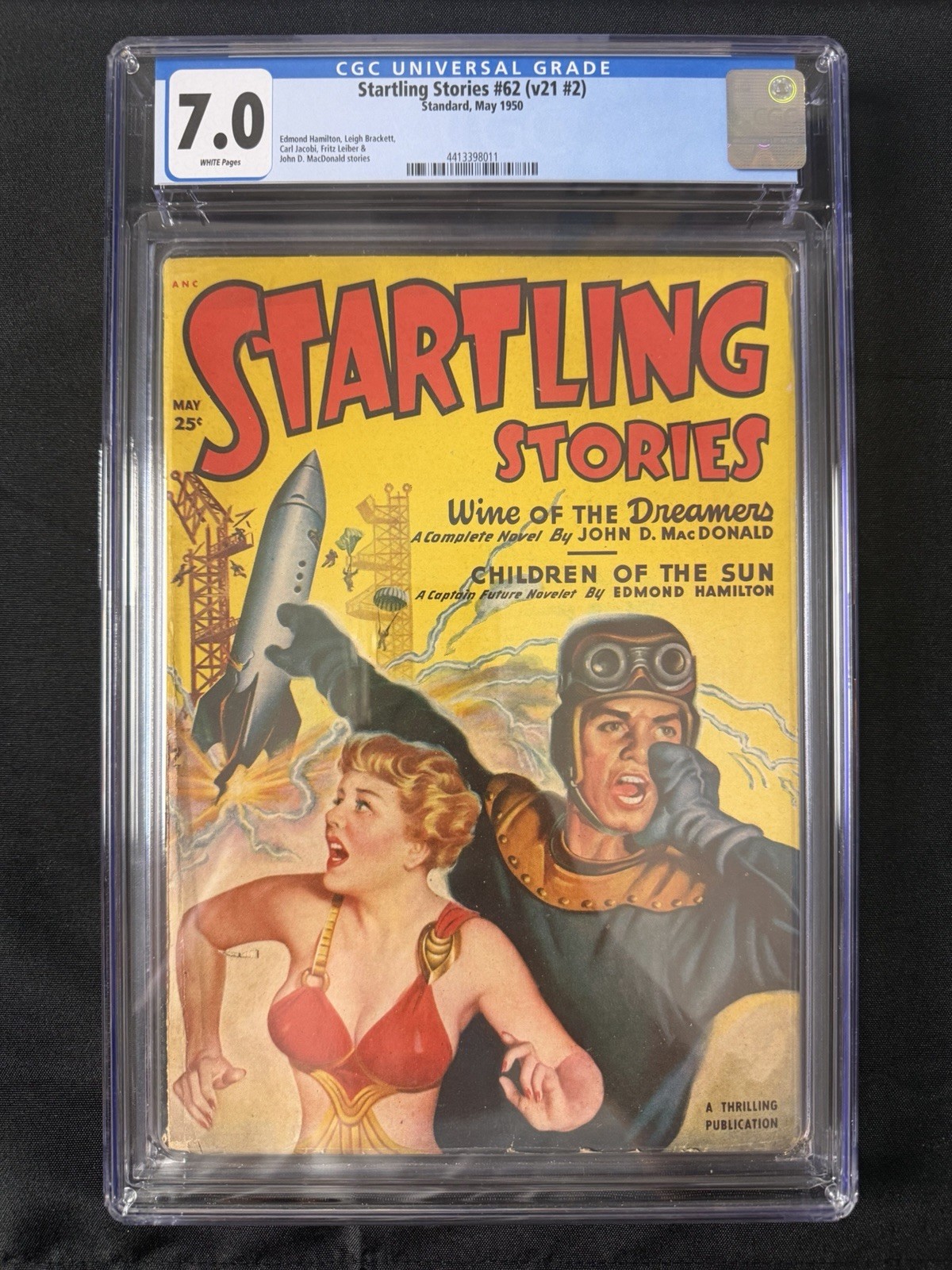 Startling Stories #62 May 1950 CGC 7.0 White Pages Golden Age Sci-Fi Pulp Startling Stories #62 May 1950 CGC 7.0 White Pages Golden Age Sci-Fi Pulp