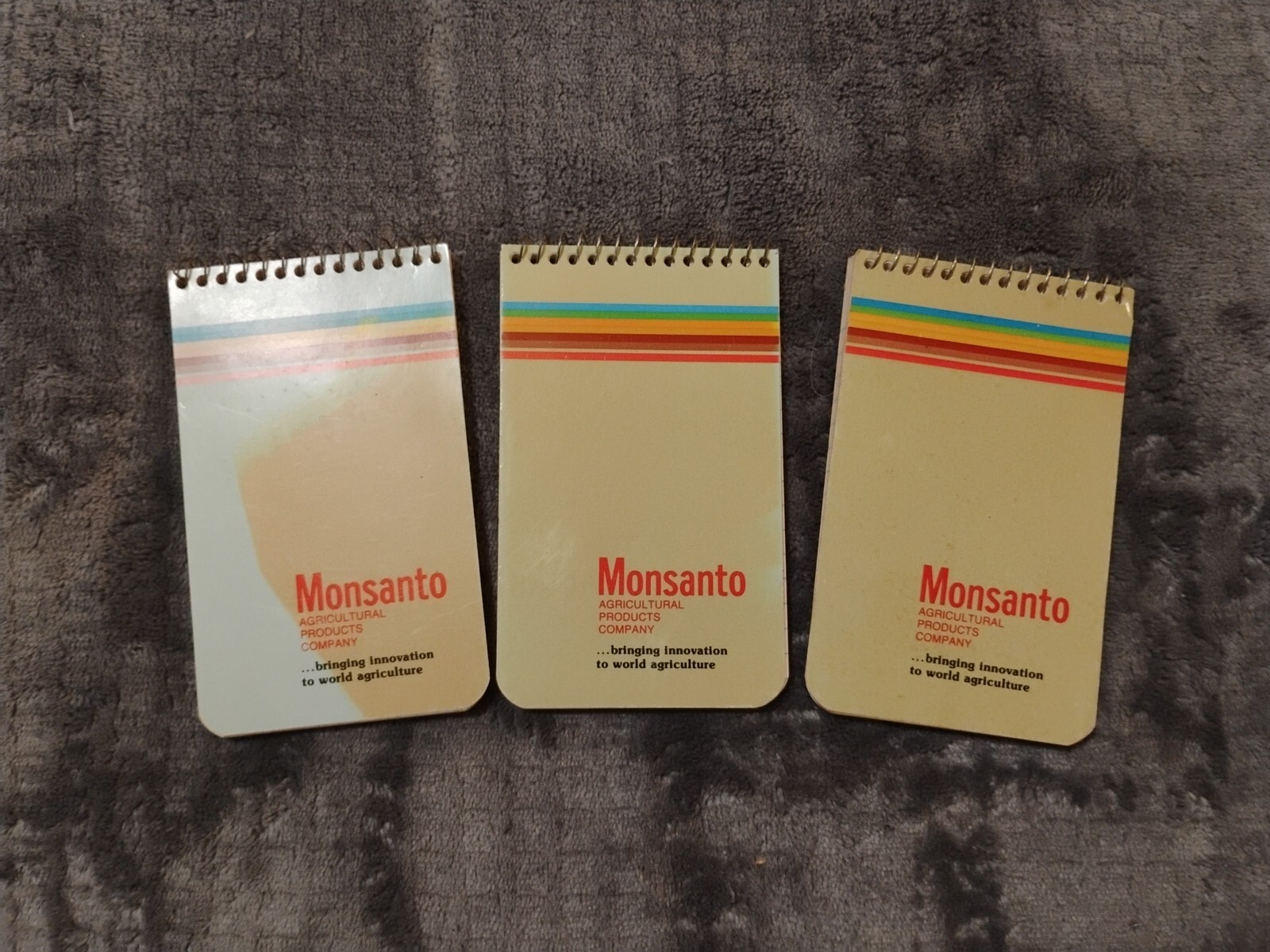 Vintage Monsanto Note Books Small Pocket Size Perfect Unused Condition Rare USA Vintage Monsanto Note Books Small Pocket Size Perfect Unused Condition Rare USA