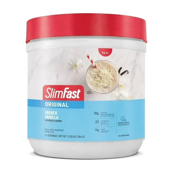 Slimfast Original Meal Replacement Shake Powder, French Vanilla, 12.83 Oz, 14 Se Slimfast Original Meal Replacement Shake Powder, French Vanilla, 12.83 Oz, 14 Se