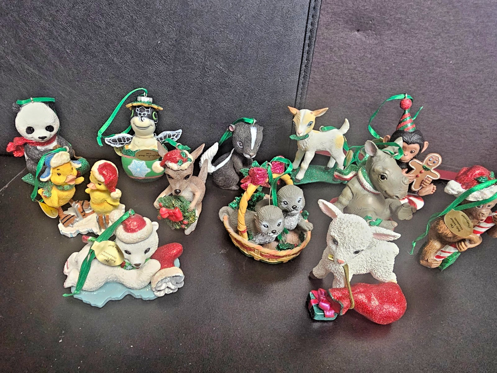 Vintage Danbury Mint Set of 12 Baby Animal Christmas Ornaments New w/ Tags & Box Vintage Danbury Mint Set of 12 Baby Animal Christmas Ornaments New w/ Tags & Box