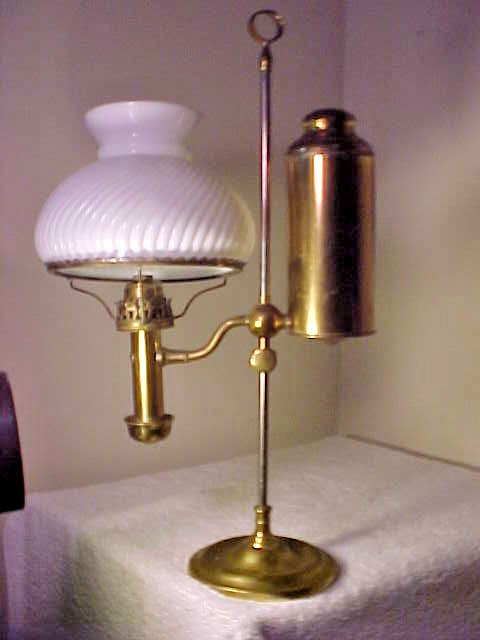 FABULOUS Antique single Student Lamp orig oil the (BERLIN) FABULOUS Antique single Student Lamp orig oil the (BERLIN)