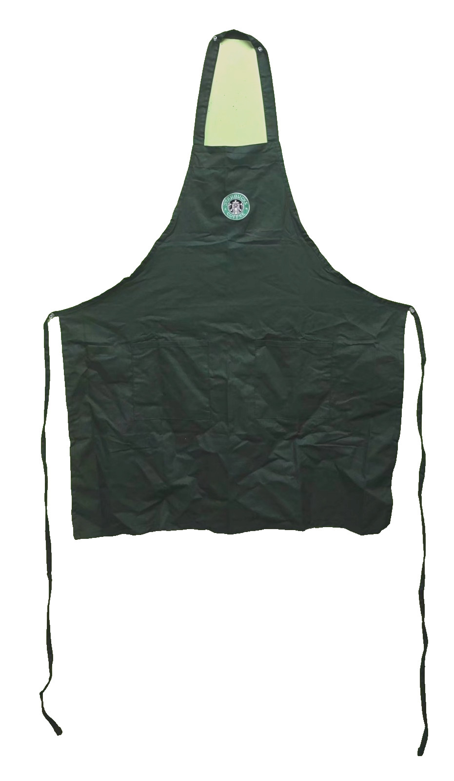 BARISTA HUNTER green Employee Uniform Barista Bib Full Apron no adjustable BARISTA HUNTER green Employee Uniform Barista Bib Full Apron no adjustable