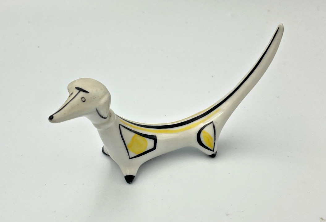 Vintage Hollohaza Dog Porcelain Figurine Hungary Antonia Osz Szabo Design 50s 60 Vintage Hollohaza Dog Porcelain Figurine Hungary Antonia Osz Szabo Design 50s 60