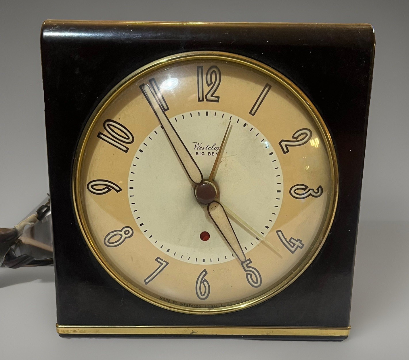 VTG Westclox Big Ben Electric Alarm Clock Model S6-D Bakelite NEEDS POWER CORD VTG Westclox Big Ben Electric Alarm Clock Model S6-D Bakelite NEEDS POWER CORD