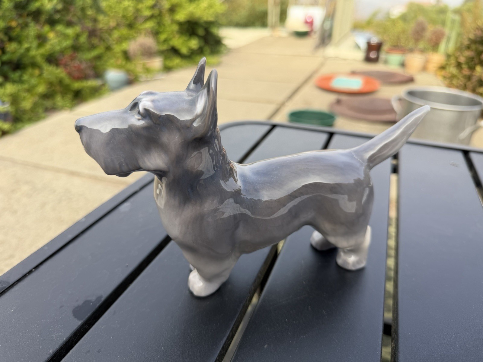 Royal Copenhagen Scottie Dog Figurine Vintage Porcelain Royal Copenhagen Scottie Dog Figurine Vintage Porcelain