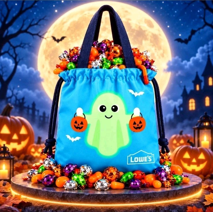 Lowe’s Rewards Trick or Treat Tote Bag Limited Edition Glow In The Dark Lowe’s Rewards Trick or Treat Tote Bag Limited Edition Glow In The Dark