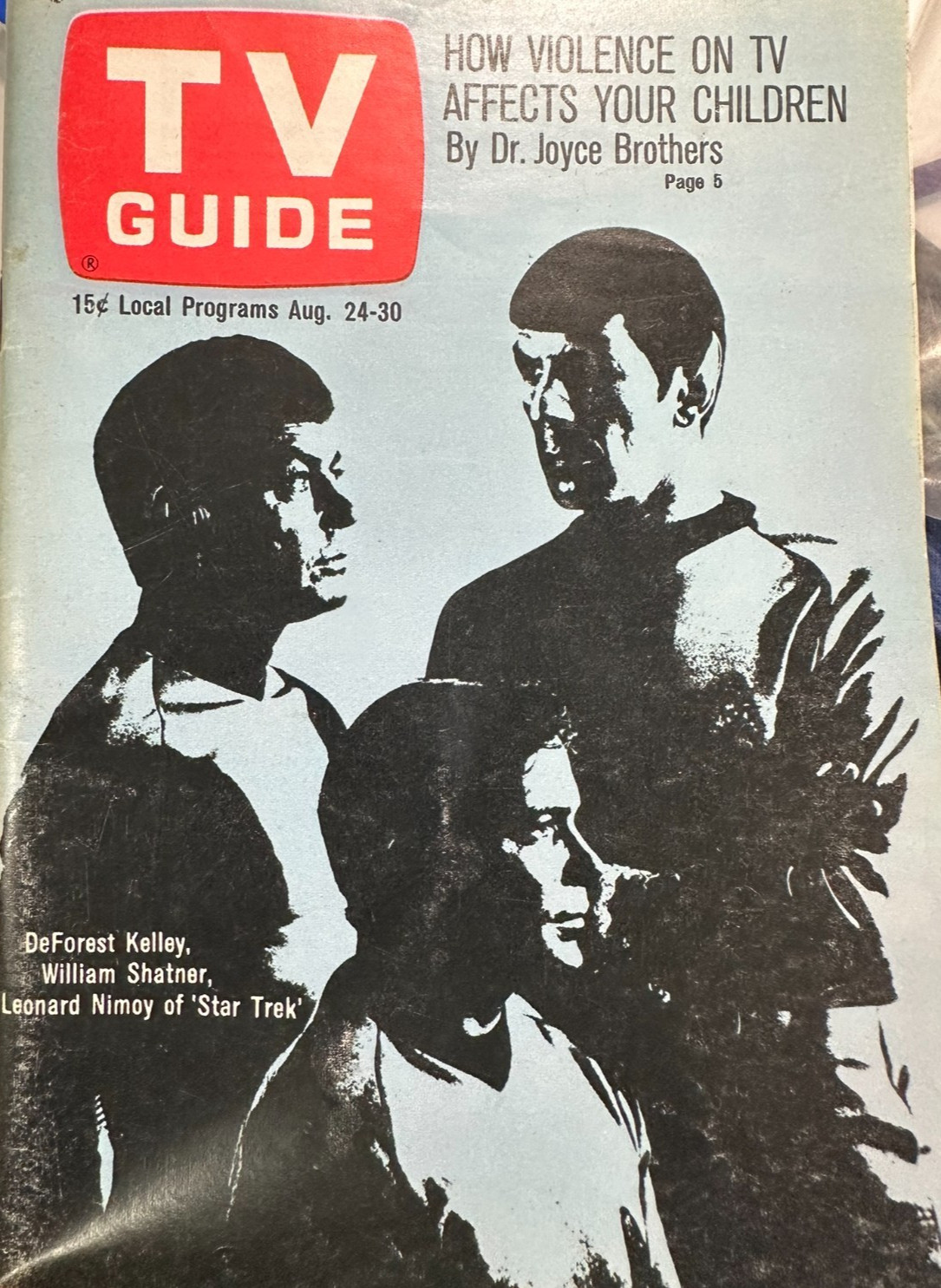Vintage 1968 TV Guide #802 Star Trek Cover Seattle Tacoma Shatner Nimoy EX/NM Vintage 1968 TV Guide #802 Star Trek Cover Seattle Tacoma Shatner Nimoy EX/NM