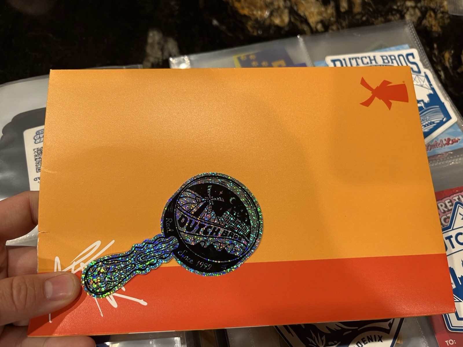 RARE Dutch Bros Magnifying Glass Sticker with Original envelope