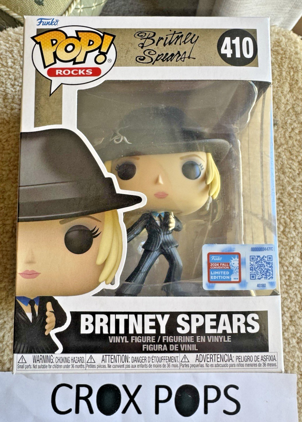RARE BRITNEY SPEARS NYCC 410 Pop Star Funko Pop Vinyl New in Hard Stack RARE BRITNEY SPEARS NYCC 410 Pop Star Funko Pop Vinyl New in Hard Stack