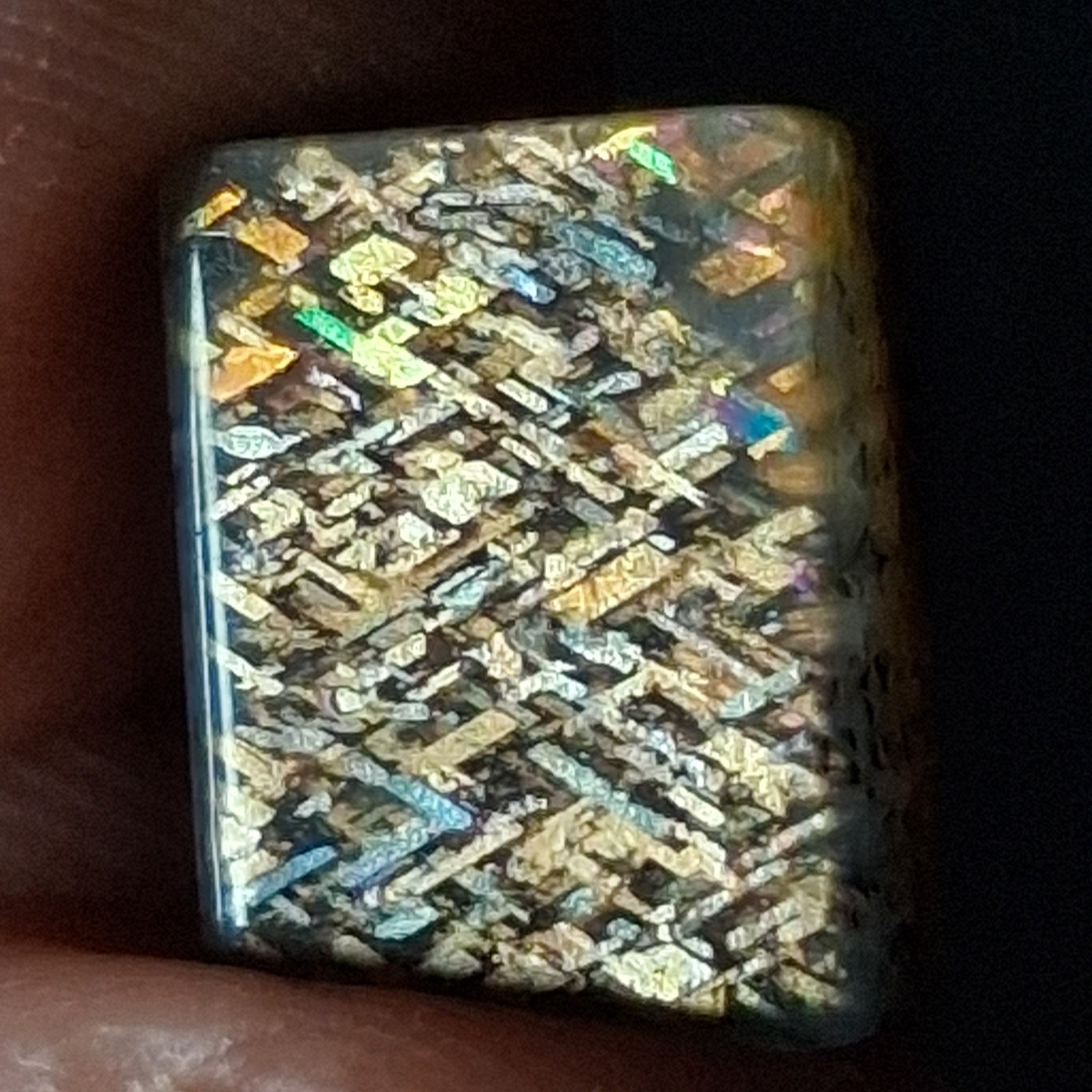 Rainbow Lattice Sunstone Hand-Cut Cabochon | Tanzania | RC017 Rainbow Lattice Sunstone Hand-Cut Cabochon | Tanzania | RC017