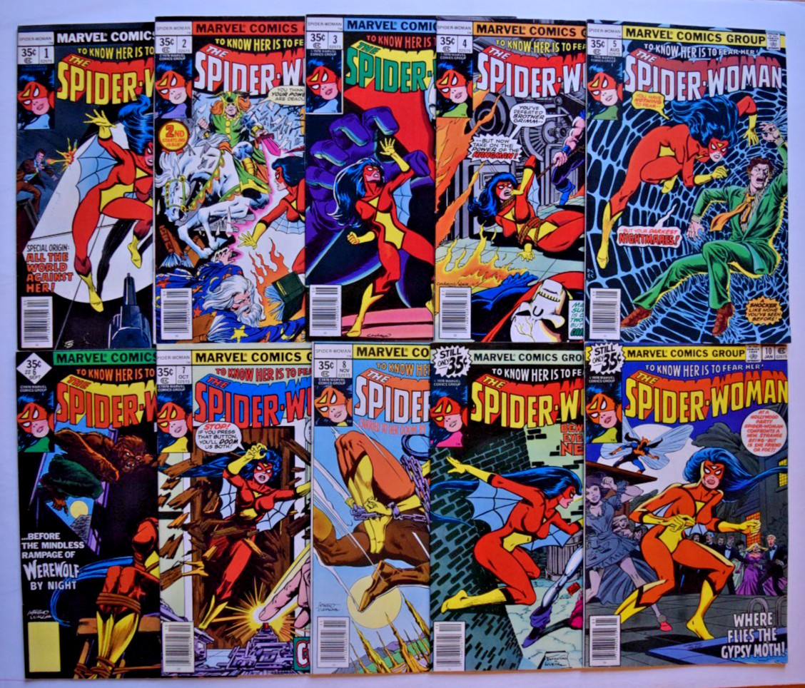 SPIDER-WOMAN (1978) 50 ISSUE COMPLETE SET #1-50 MARVEL COMICS