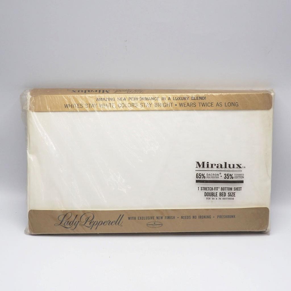Lady Pepperell Miralux Stretch Fit Bottom Sheet Full Double Bed White Lady Pepperell Miralux Stretch Fit Bottom Sheet Full Double Bed White
