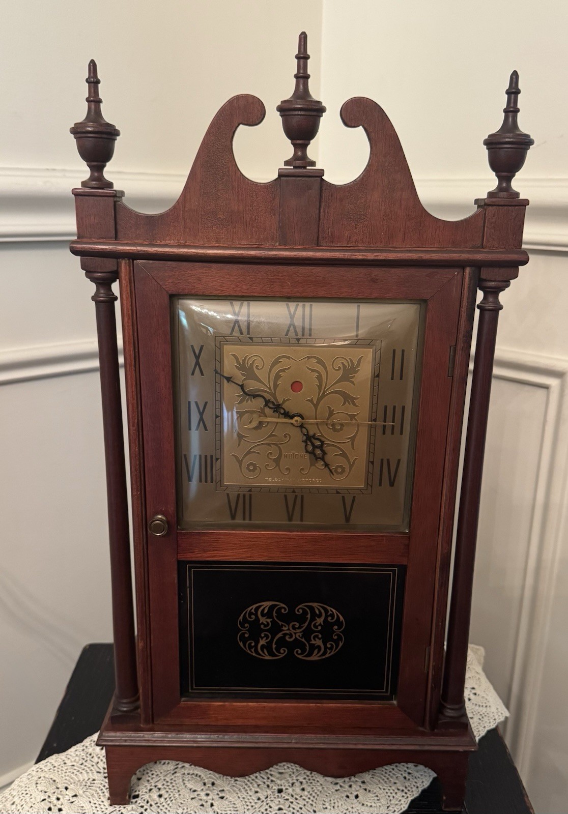 Rare Vintage NuTone Madison CH4000 Clock Doorbell Chime Telechron Wood Cabinet Rare Vintage NuTone Madison CH4000 Clock Doorbell Chime Telechron Wood Cabinet