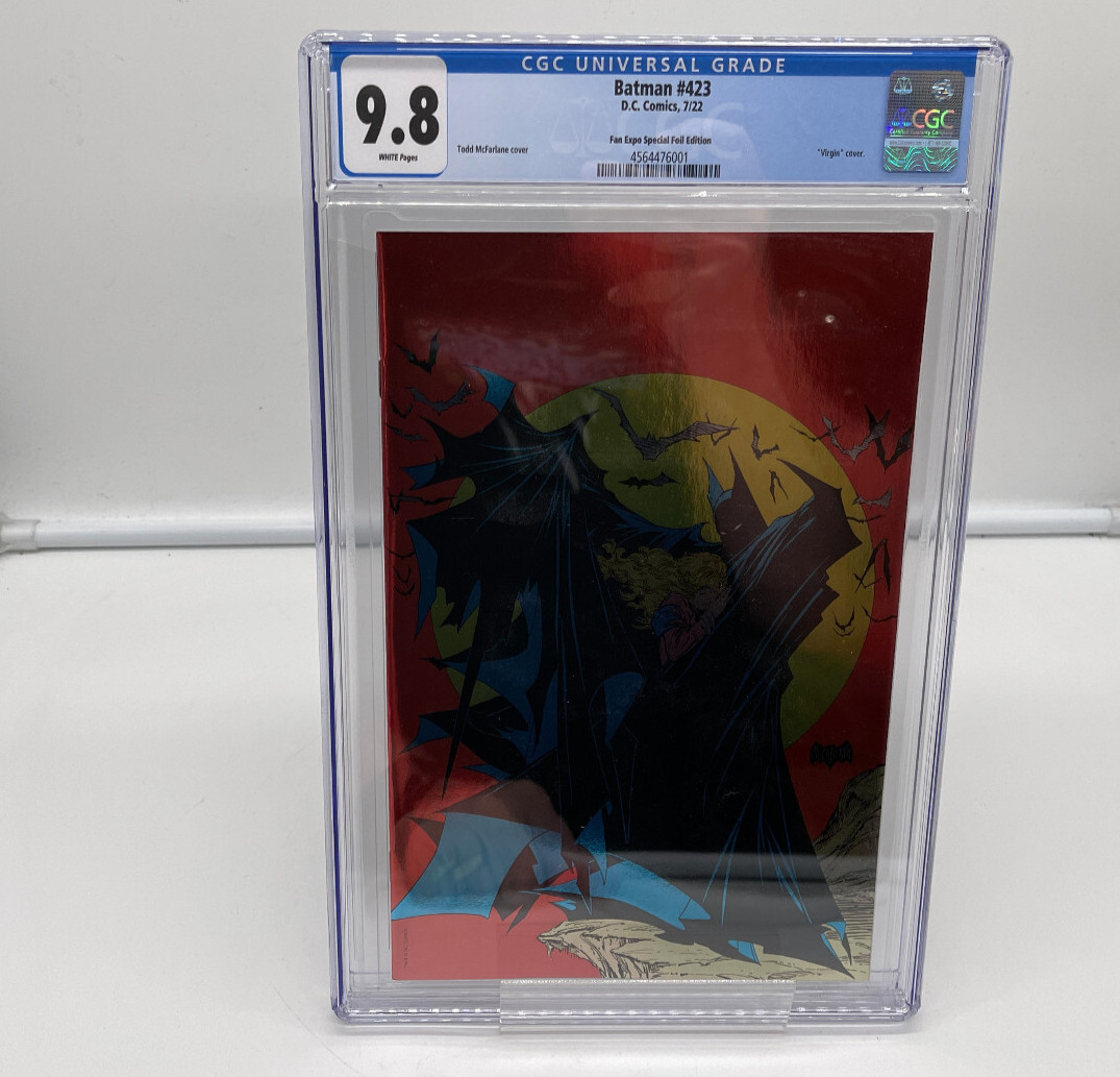 Batman #423 CGC 9.8 Fan Expo Special RED Foil Virgin Cover Todd McFarlane Batman #423 CGC 9.8 Fan Expo Special RED Foil Virgin Cover Todd McFarlane
