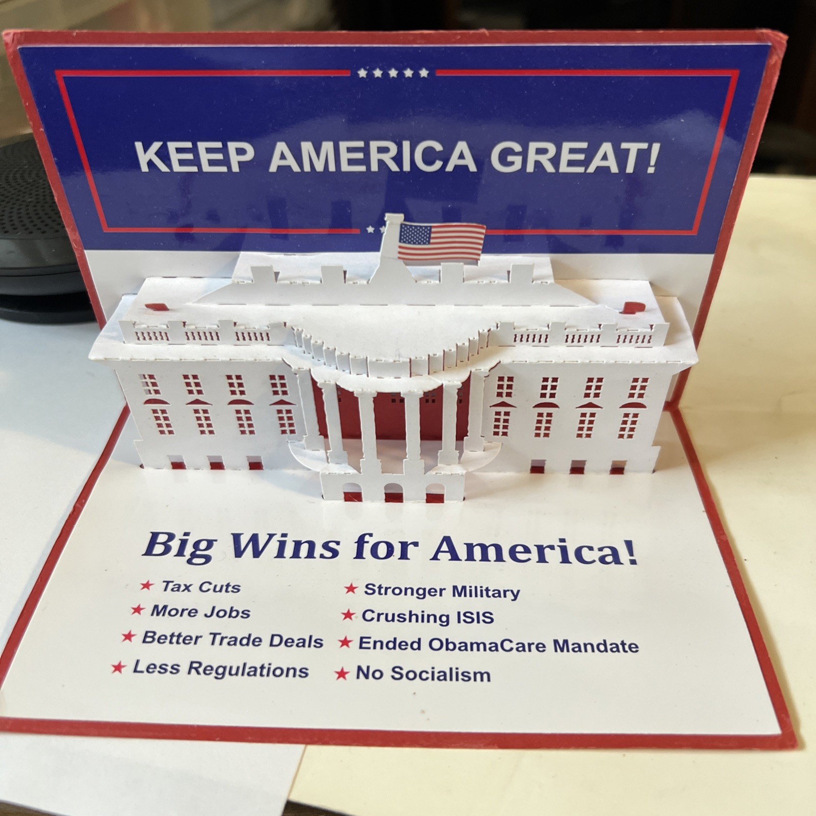 TRUMP Official RNC White House 3D Pop-Up Origami Premium 2020 "Big Wins" Archive TRUMP Official RNC White House 3D Pop-Up Origami Premium 2020 "Big Wins" Archive