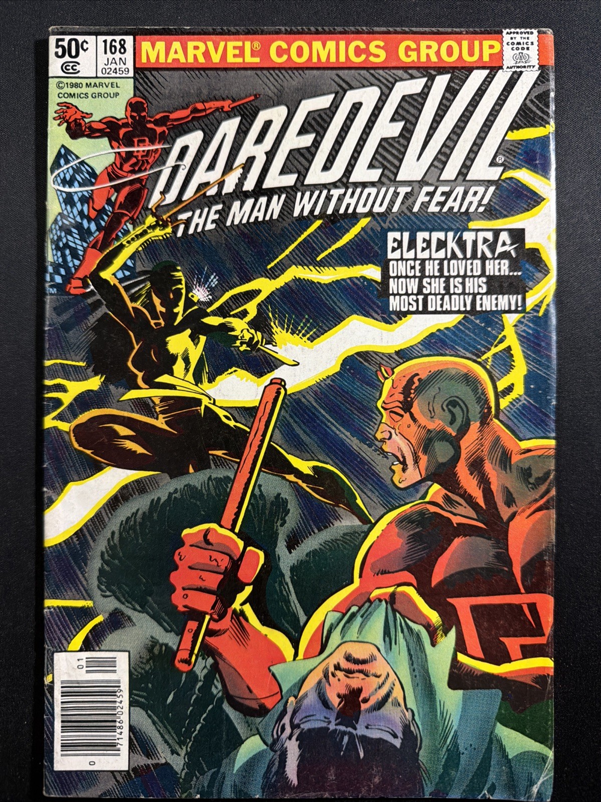 Daredevil #168 1980 Origin & 1st app. Elektra Marvel Comics 1st Print VG *A1 Daredevil #168 1980 Origin & 1st app. Elektra Marvel Comics 1st Print VG *A1
